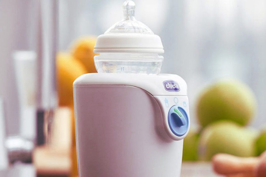 EU Scalda Biberon Sterilizzatore Doppia Bottiglia per Latte Riscaldatore per Bevande al Latte Macchina per Riscaldamento Integratore Alimentare Multifunzionale Scaldabiberon per Case Viaggio Picnic 